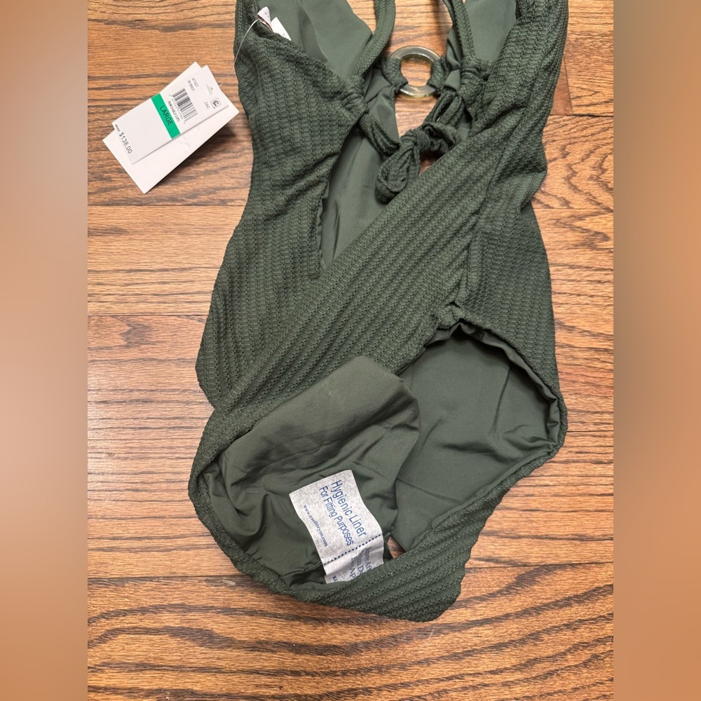 Becca Women's Line in the Sand Ring One Piece, Cactus, Large—NWT - Picture 6 of 6